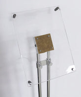 Clear Pop Acrylic Metal Floor Standing Brochure Holder Display Stand